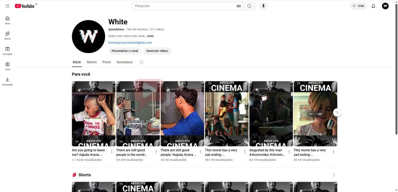CANAL DO YOUTUBE DE 106K NÃO MONETIZADO - ENTRETENIMENTO (COD-340)
