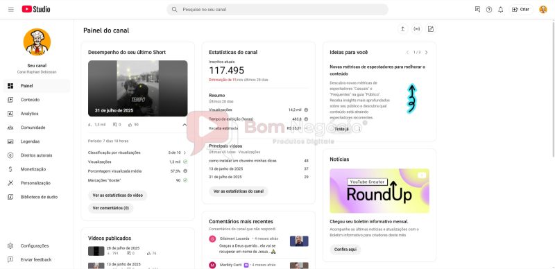 CANAL DO YOUTUBE DE 117K MONETIZADO - CULINARIA (COD-343) - Imagem 2