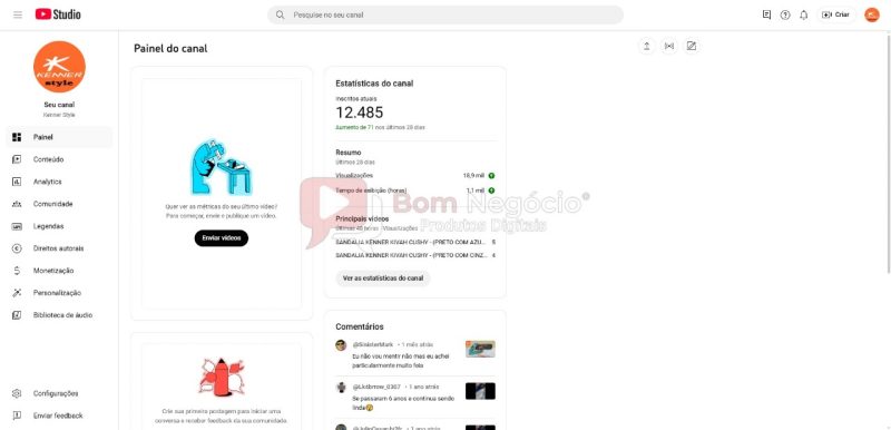 CANAL DO YOUTUBE DE 12K NÃO MONETIZADO - CALÇADOS (COD-347) - Imagem 2