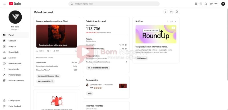 CANAL DO YOUTUBE DE 113K NÃO MONETIZADO - ENTRETENIMENTO (COD-349) - Imagem 2