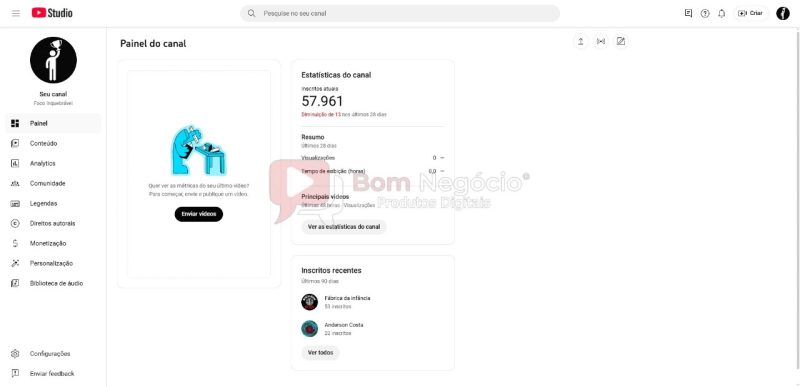 CANAL DO YOUTUBE DE 57K NÃO MONETIZADO - MOTIVACIONAL (COD-351) - Imagem 2