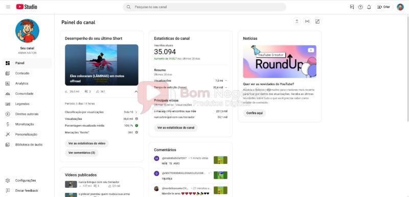 CANAL DO YOUTUBE DE 35K NÃO MONETIZADO - ENTRETENIMENTO (COD-353) - Imagem 2