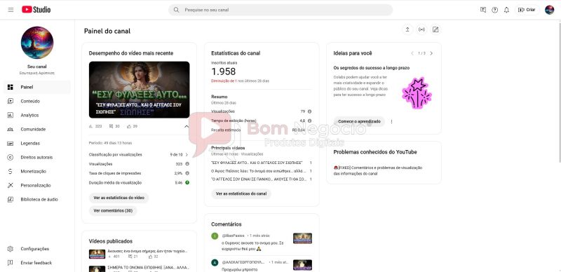 CANAL DO YOUTUBE DE 2K MONETIZADO - RELIGIÃO (COD-368) - Imagem 2