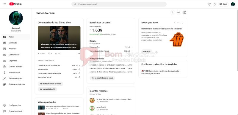 CANAL DO YOUTUBE DE 11K NÃO MONETIZADO - RELIGIÃO (COD-371) - Imagem 2