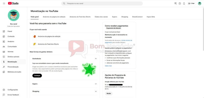 CANAL DO YOUTUBE DE 23K MONETIZADO - CONCURSOS (COD-372) - Imagem 3