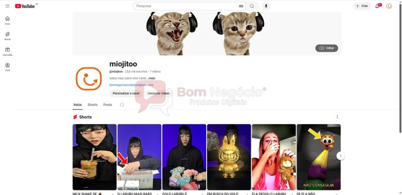 CANAL DO YOUTUBE DE 24K NÃO MONETIZADO - ENTRETENIMENTO (COD-375)