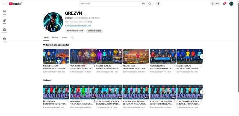 CANAL DO YOUTUBE DE 123K NÃO MONETIZADO - GAMES (COD-388)