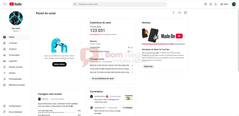 CANAL DO YOUTUBE DE 123K NÃO MONETIZADO - GAMES (COD-388) - Imagem 2