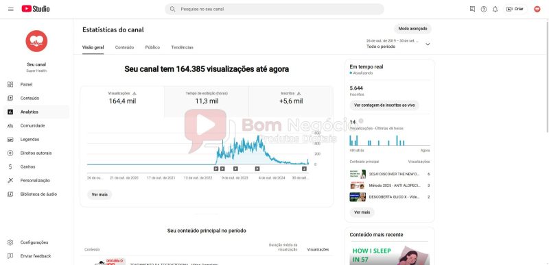 CANAL DO YOUTUBE DE 5K NÃO MONETIZADO - SAÚDE (COD-389) - Imagem 4