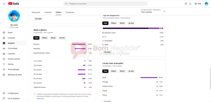 CANAL DO YOUTUBE DE 565K NÃO MONETIZADO - GAMES (COD-390) - Imagem 3