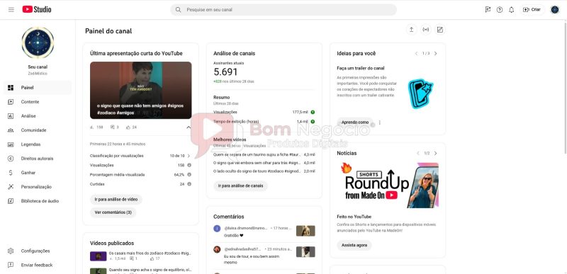 CANAL DO YOUTUBE DE 6K NÃO MONETIZADO - MEDITAÇÃO (COD-391) - Imagem 2