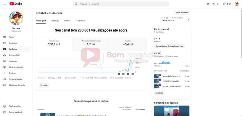 CANAL DO YOUTUBE DE 5K NÃO MONETIZADO - GAMES (COD-393) - Imagem 3
