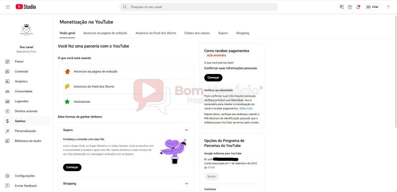 CANAL DO YOUTUBE DE 1K MONETIZADO - FUTEBOL (COD-395) - Imagem 4