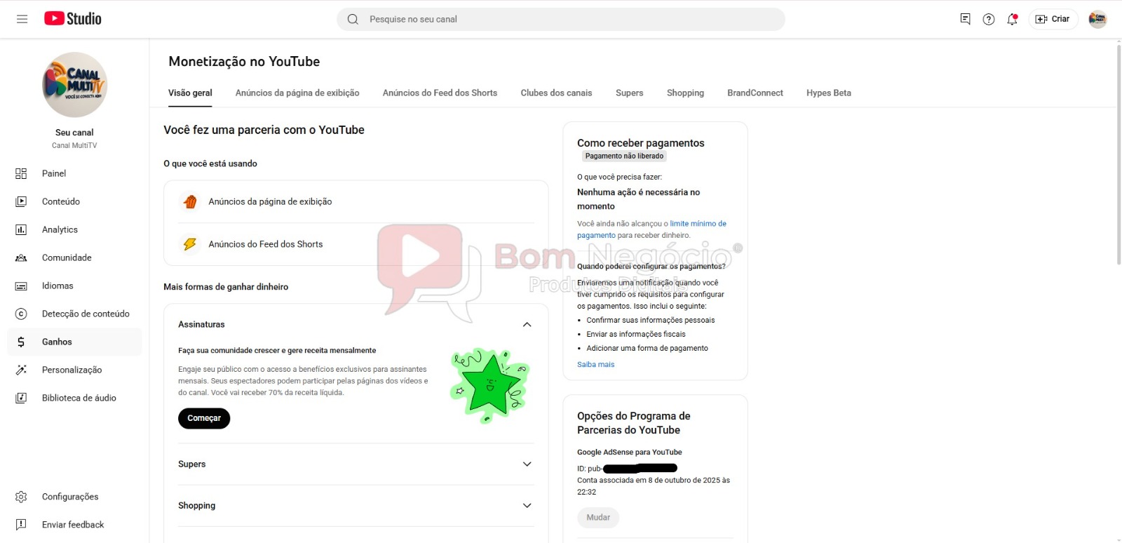 CANAL DO YOUTUBE DE 1K MONETIZADO - FUTEBOL (COD-411) - Imagem 4