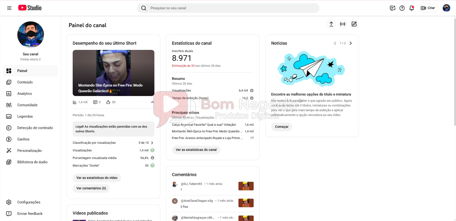 CANAL DO YOUTUBE DE 8K NÃO MONETIZADO - GAMES (COD-445) - Imagem 2