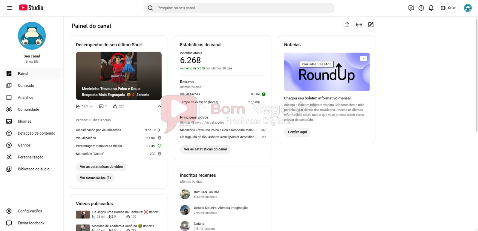 CANAL DO YOUTUBE DE 6K NÃO MONETIZADO - CURIOSIDADES (COD-444) - Imagem 2