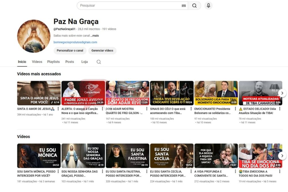 CANAL DO YOUTUBE DE 28K MONETIZADO - RELIGIÃO (COD-459)