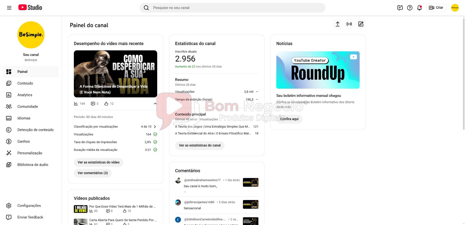 CANAL DO YOUTUBE DE 3K NÃO MONETIZADO - PSICOLOGIA (COD-486) - Imagem 2