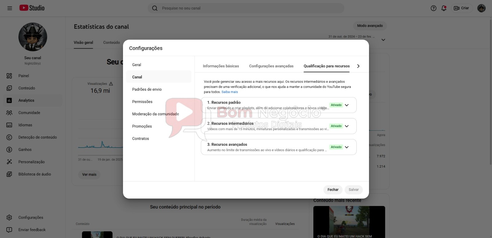 CANAL DO YOUTUBE DE 181K NÃO MONETIZADO - GAMES (COD-490) - Imagem 4