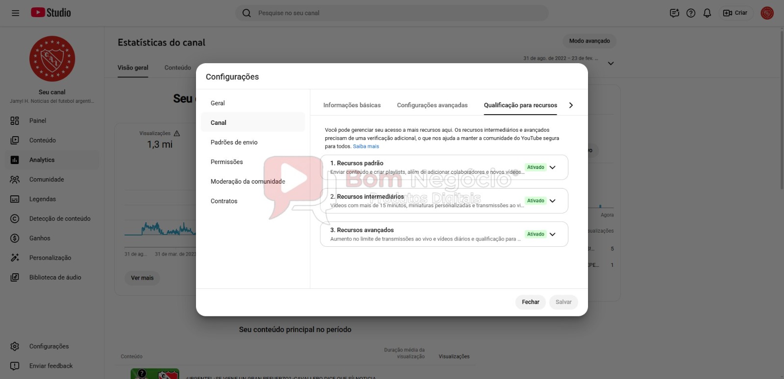 CANAL DO YOUTUBE DE 5K NÃO MONETIZADO - FUTEBOL (COD-492) - Imagem 4
