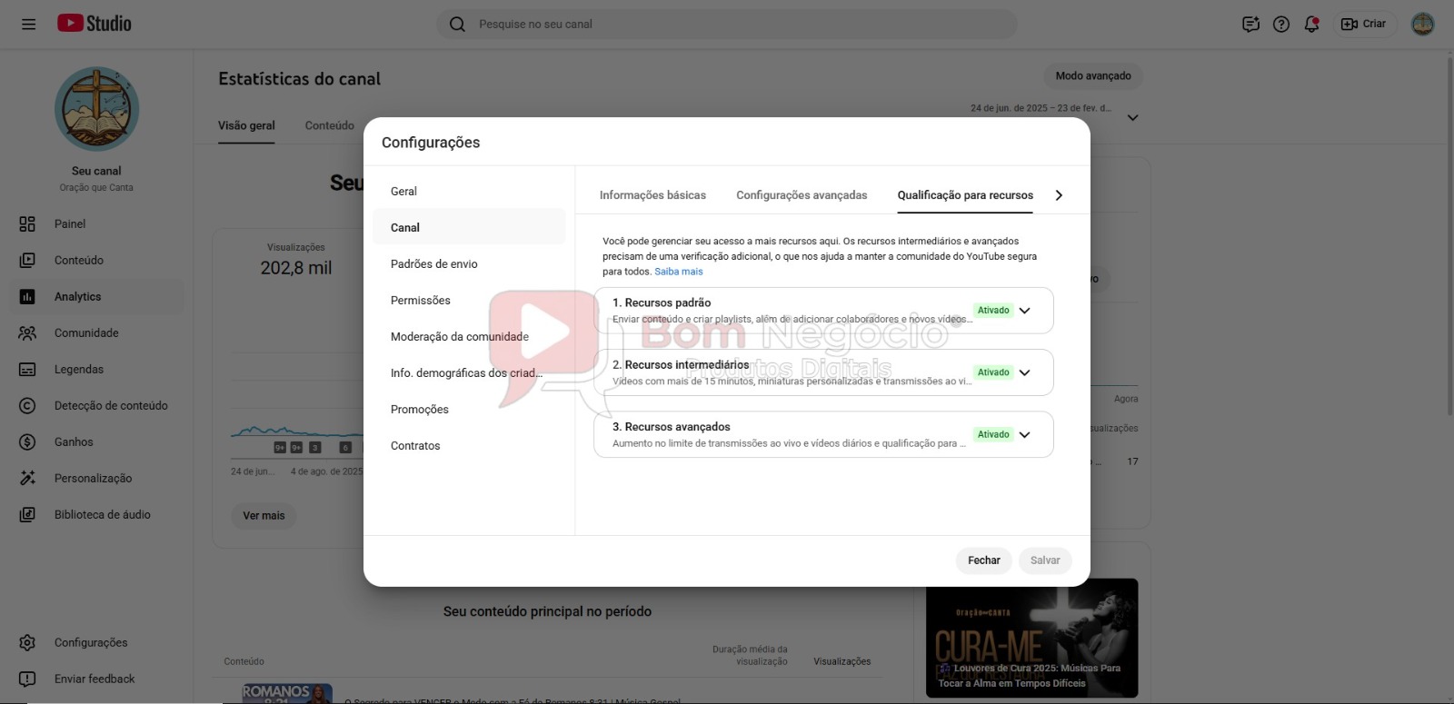 CANAL DO YOUTUBE DE 3K NÃO MONETIZADO - RELIGIÃO (COD-494) - Imagem 4