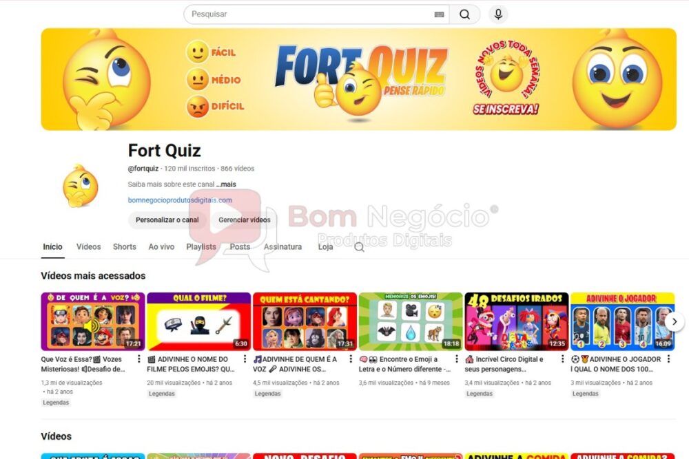 CANAL DO YOUTUBE DE 120K MONETIZADO - PSICOLOGIA (COD-497)