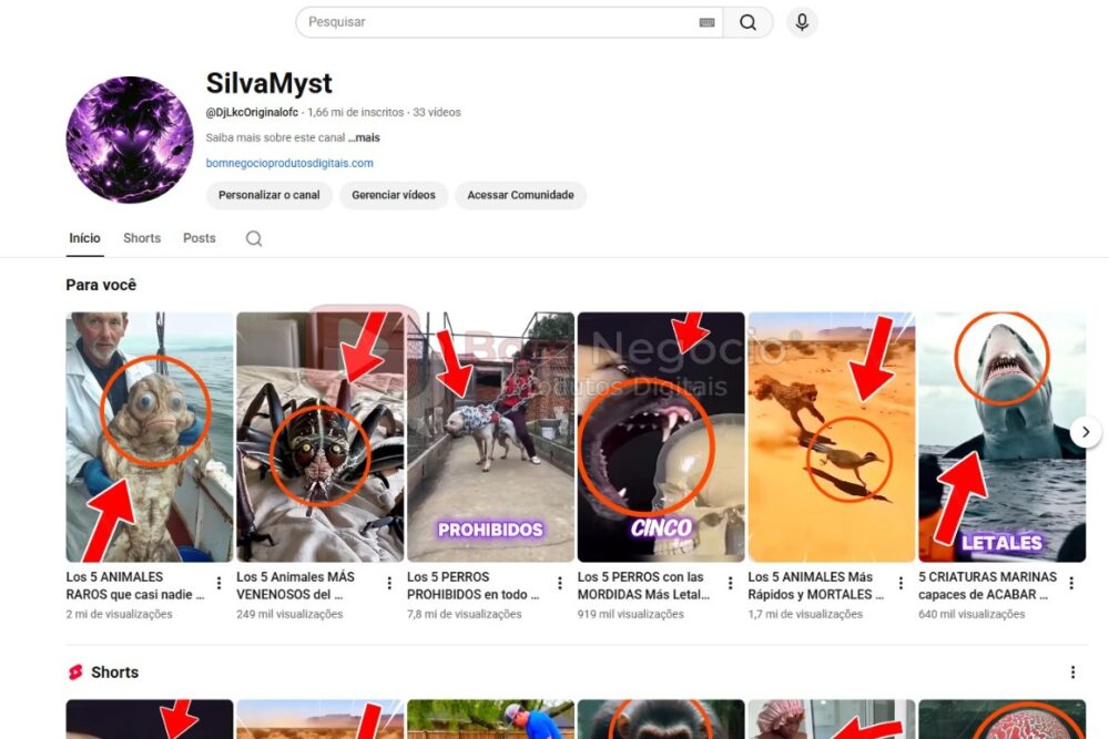 CANAL DO YOUTUBE DE 1.6M NÃO MONETIZADO - HUMOR (COD-509)