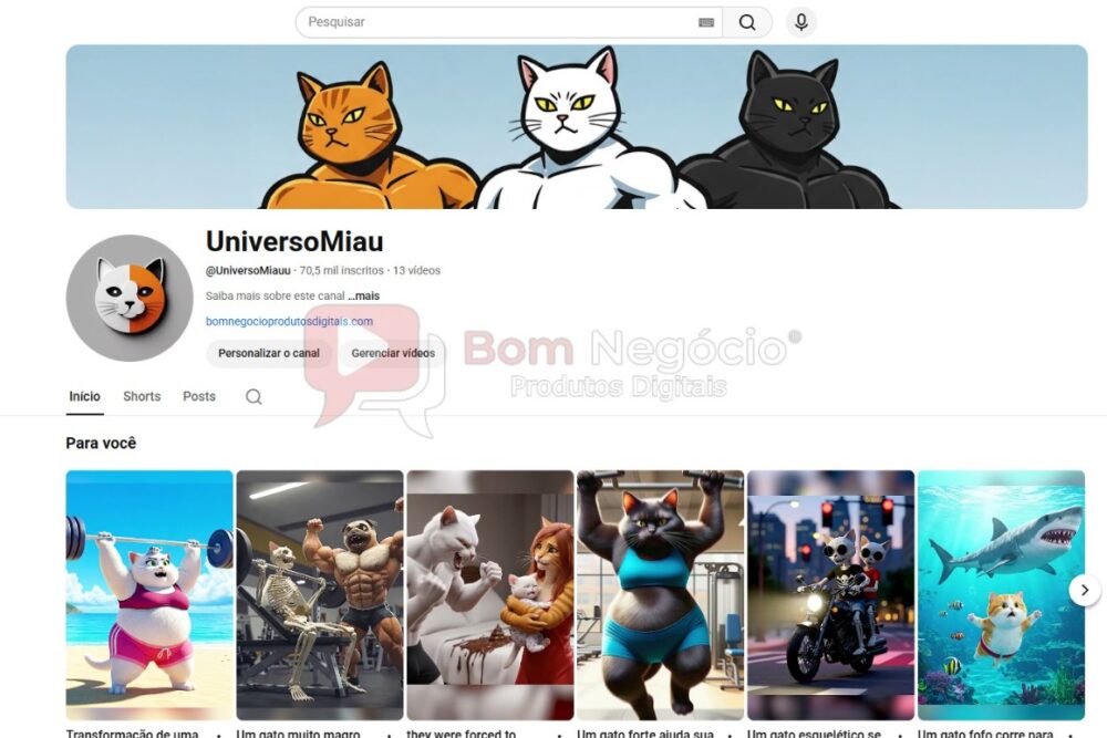 CANAL DO YOUTUBE DE 70K NÃO MONETIZADO - ENTRETENIMENTO (COD-516)