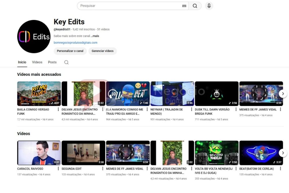 CANAL DO YOUTUBE DE 10K NÃO MONETIZADO - HUMOR (COD-531)