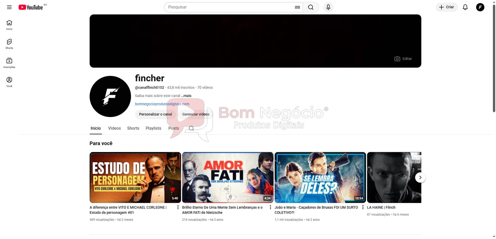 CANAL DO YOUTUBE DE 43K MONETIZADO - ENTRETENIMENTO (COD-532)