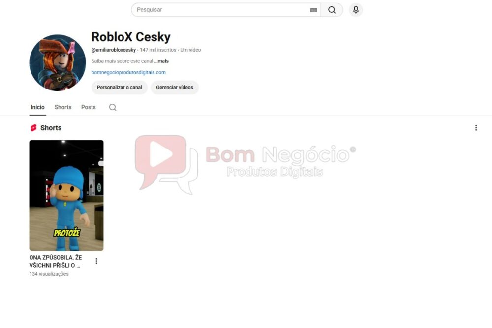 CANAL DO YOUTUBE DE 147K NÃO MONETIZADO - INFANTIL (COD-544)