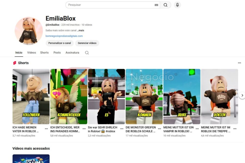 CANAL DO YOUTUBE DE 229K NÃO MONETIZADO - INFANTIL (COD-545)