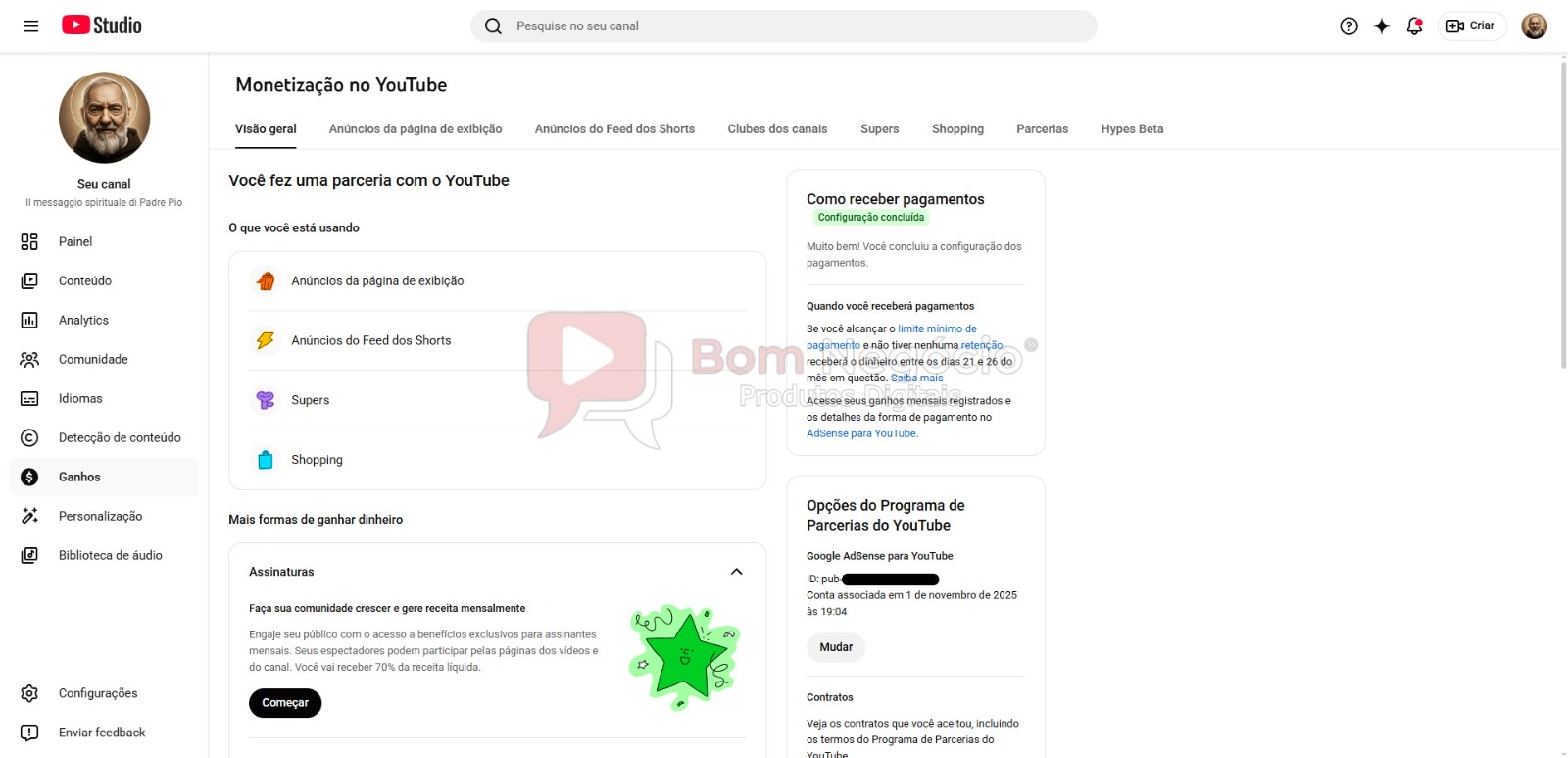 CANAL DO YOUTUBE DE 1K MONETIZADO - MEDITAÇÃO (COD-554) - Imagem 4