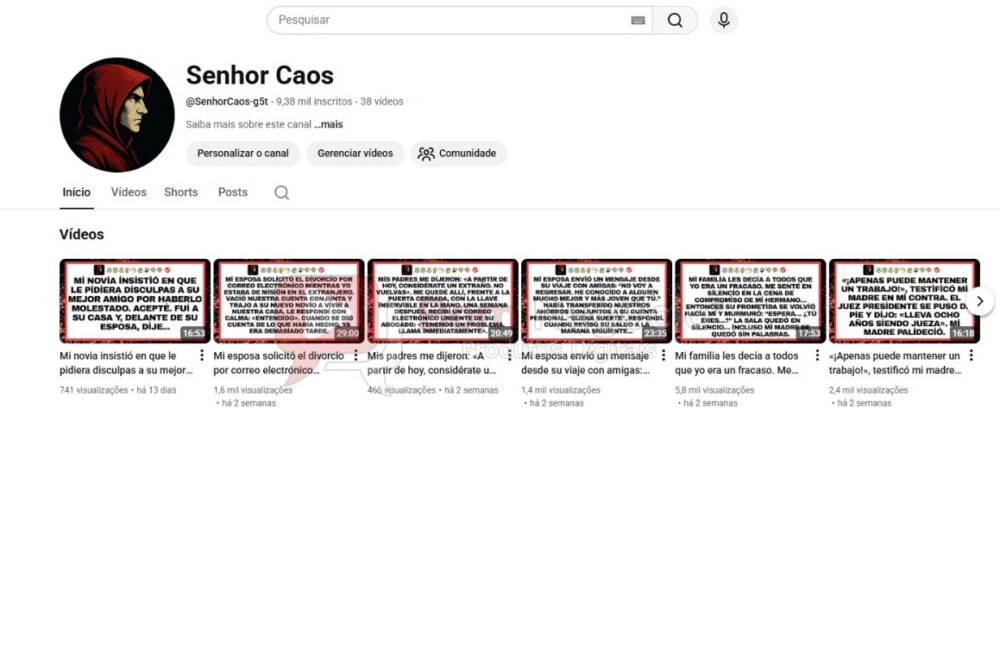 CANAL DO YOUTUBE DE 9K NÃO MONETIZADO - RELIGIÃO (COD-582)