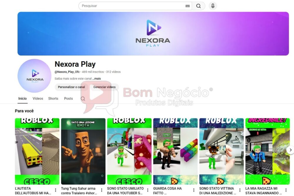 CANAL DO YOUTUBE DE 469K NÃO MONETIZADO - GAMES ( COD-585)