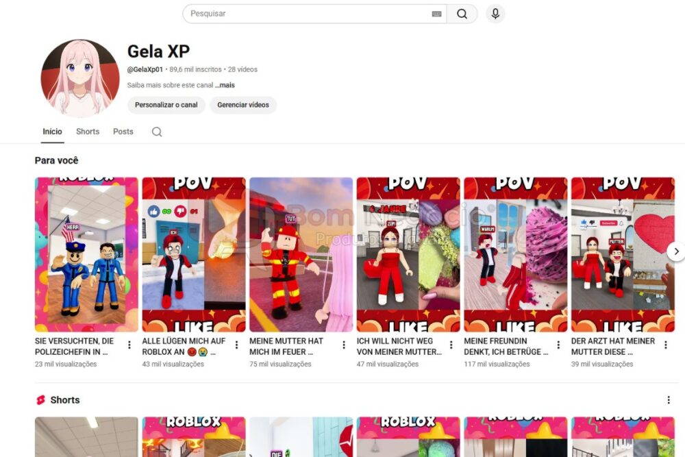 CANAL DO YOUTUBE DE 89K NÃO MONETIZADO - GAMES (COD-593)